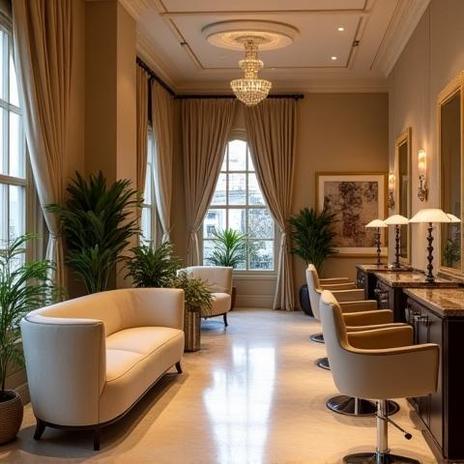 Intérieur chic du salon, ambiance parisienne